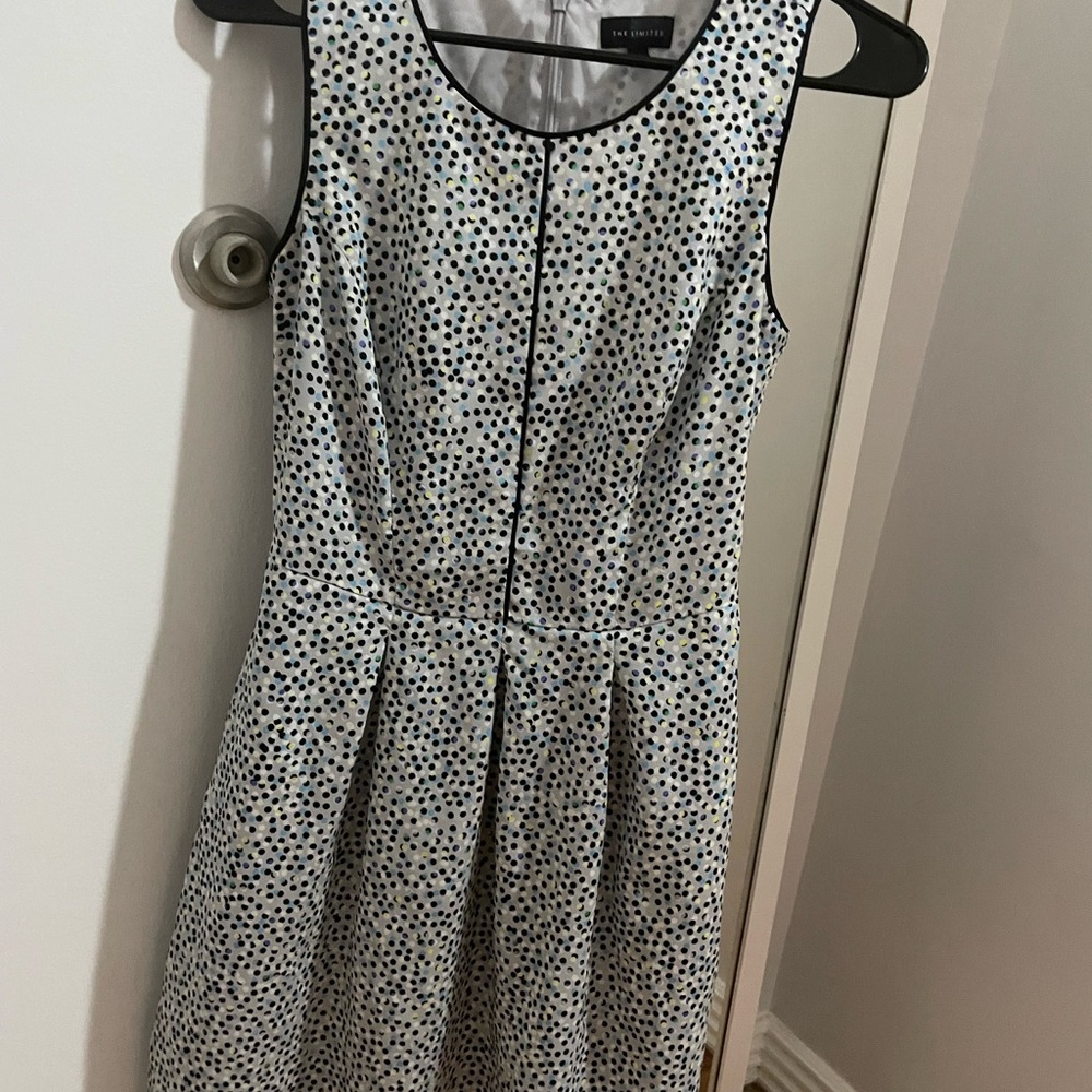 Black and White A-Line Mini Dress for Weddings